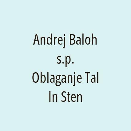 Andrej Baloh s.p. Oblaganje Tal In Sten - Logotip