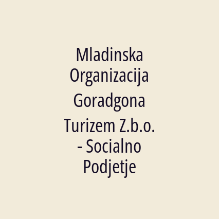 Mladinska Organizacija Goradgona Turizem Z.b.o. - Socialno Podjetje - Logotip