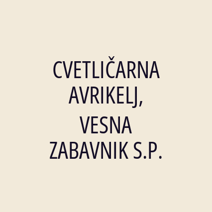 CVETLIČARNA AVRIKELJ, VESNA ZABAVNIK S.P. - Logotip