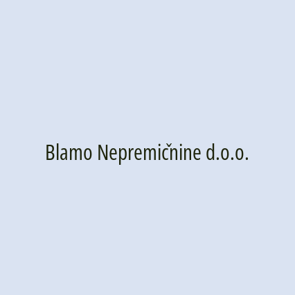 Blamo Nepremičnine d.o.o.