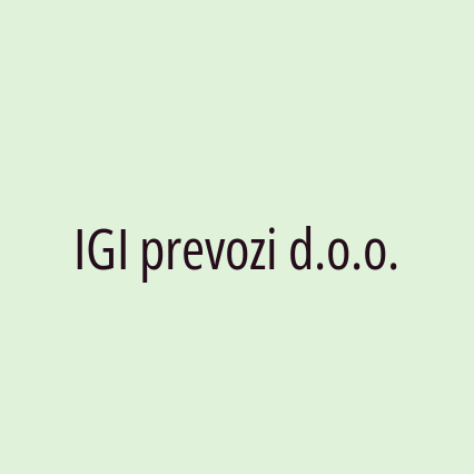 IGI prevozi d.o.o.