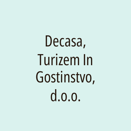 Decasa, Turizem In Gostinstvo, d.o.o. - Logotip