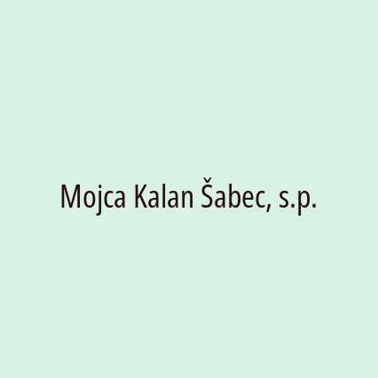 Mojca Kalan Šabec, s.p.