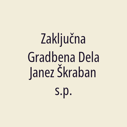 Zaključna Gradbena Dela Janez Škraban s.p. - Logotip