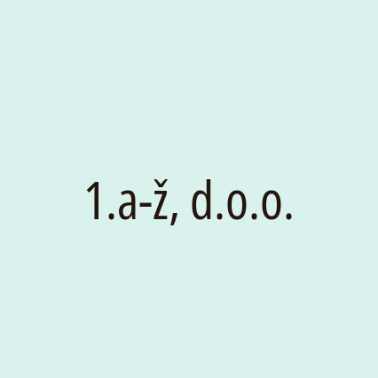 1.a-ž, d.o.o. - Logotip