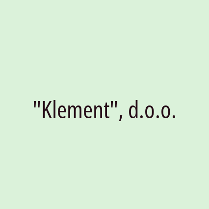 "Klement", d.o.o.