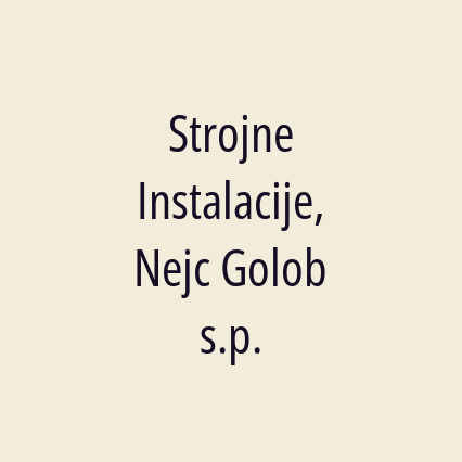 Strojne Instalacije, Nejc Golob s.p. - Logotip