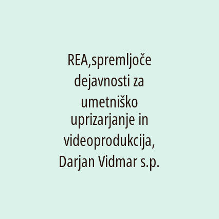 REA,spremljoče dejavnosti za umetniško uprizarjanje in videoprodukcija, Darjan Vidmar s.p. - Logotip