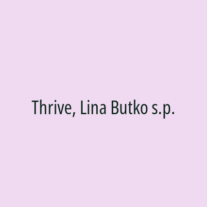 Thrive, Lina Butko s.p. - Logotip