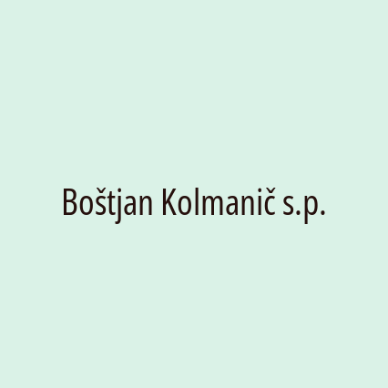 Boštjan Kolmanič s.p.