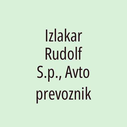 Izlakar Rudolf S.p., Avtoprevoznik