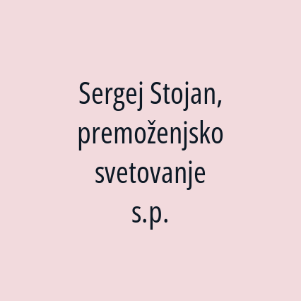 Sergej Stojan, premoženjsko svetovanje s.p. - Logotip