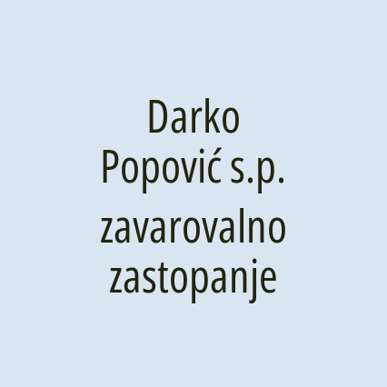 Darko Popović s.p. zavarovalno zastopanje