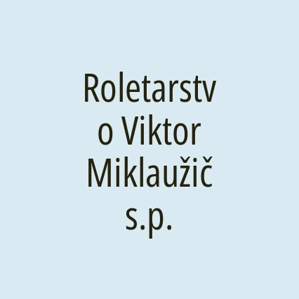 Roletarstvo Viktor Miklaužič s.p. - Logotip