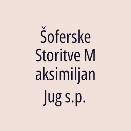 Šoferske Storitve Maksimiljan Jug s.p. - Logotip