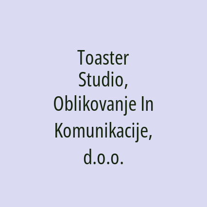 Toaster Studio, Oblikovanje In Komunikacije, d.o.o. - Logotip