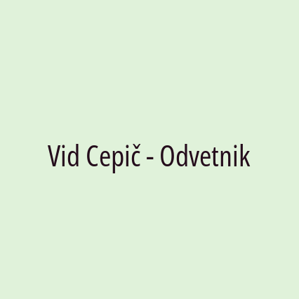 Vid Cepič - Odvetnik