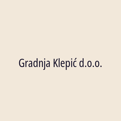 Gradnja Klepić d.o.o.