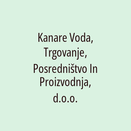 Kanare Voda, Trgovanje, Posredništvo In Proizvodnja, d.o.o. - Logotip