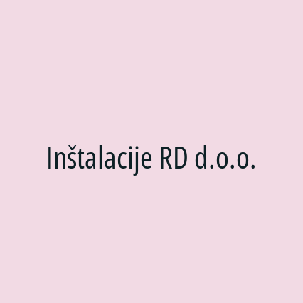 Inštalacije RD d.o.o.