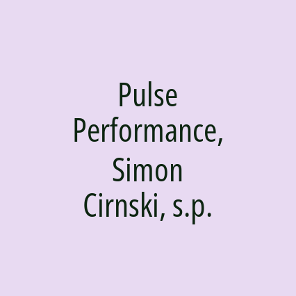 Pulse Performance, Simon Cirnski, s.p.