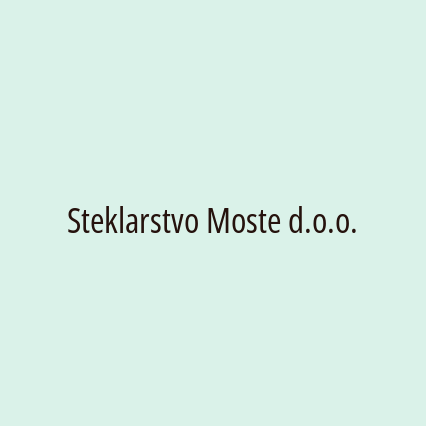 Steklarstvo Moste d.o.o. - Logotip