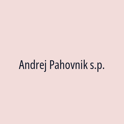 Andrej Pahovnik s.p.