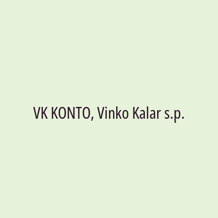 VK KONTO, Vinko Kalar s.p. - Logotip