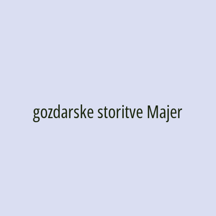 gozdarske storitve Majer - Logotip