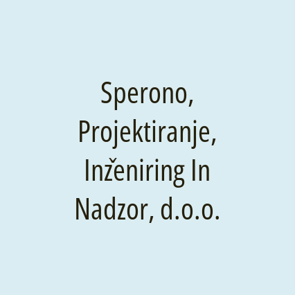 Sperono, Projektiranje, Inženiring In Nadzor, d.o.o. - Logotip