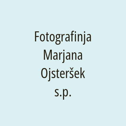 Fotografinja Marjana Ojsteršek s.p.