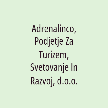 Adrenalinco, Podjetje Za Turizem, Svetovanje In Razvoj, d.o.o. - Logotip