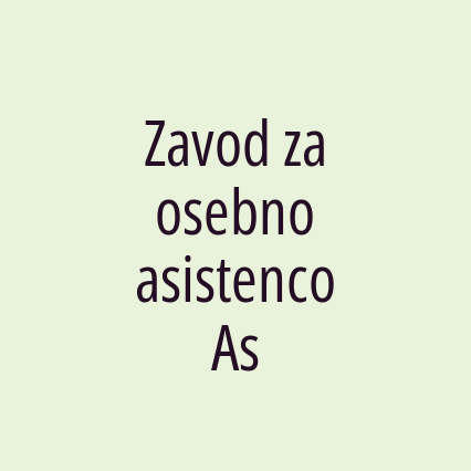 Zavod za osebno asistenco As - Logotip