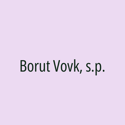 Borut Vovk, s.p.