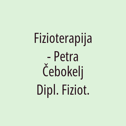 Fizioterapija - Petra Čebokelj Dipl. Fiziot. - Logotip