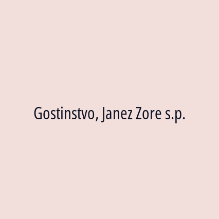 Gostinstvo, Janez Zore s.p. - Logotip