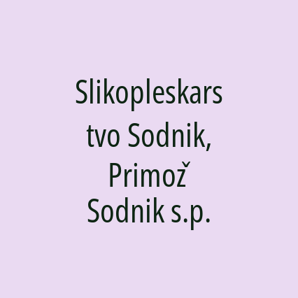 Slikopleskarstvo Sodnik, Primož Sodnik s.p. - Logotip