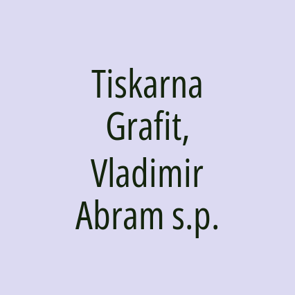 Tiskarna Grafit, Vladimir Abram s.p.