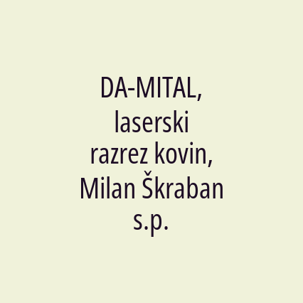 DA-MITAL, laserski razrez kovin, Milan Škraban s.p. - Logotip