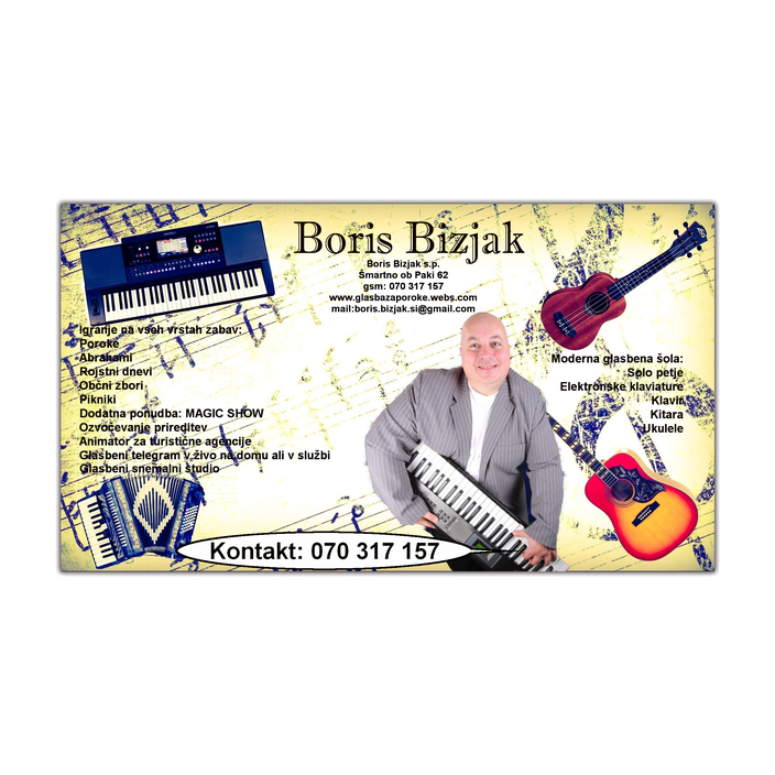 Izobraževanje in umetniška dejavnost, Boris Bizjak s.p. - Logotip