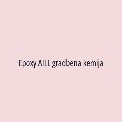 Epoxy AILL gradbena kemija