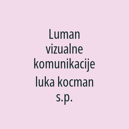 Luman vizualne komunikacije  luka kocman s.p. - Logotip