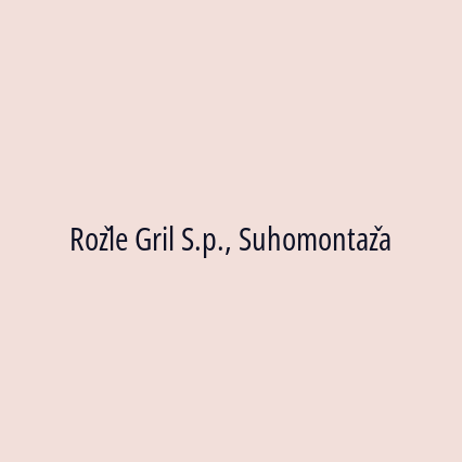 Rožle Gril S.p., Suhomontaža - Logotip