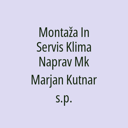 Montaža In Servis Klima Naprav Mk Marjan Kutnar s.p. - Logotip