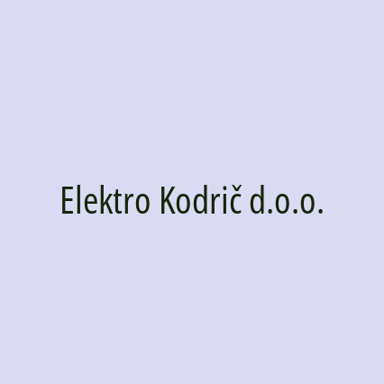 Elektro Kodrič d.o.o. - Logotip