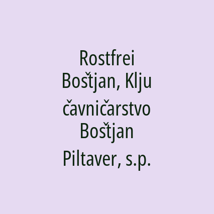 Rostfrei Boštjan, Ključavničarstvo Boštjan Piltaver, s.p. - Logotip