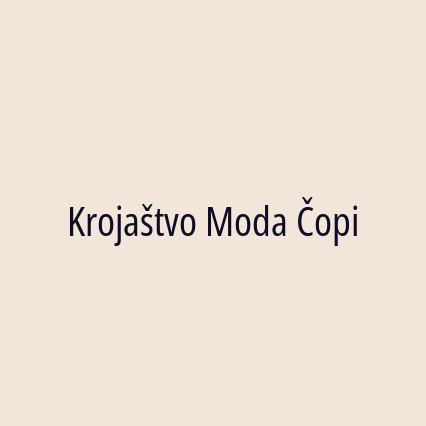 Krojaštvo Moda Čopi - Logotip