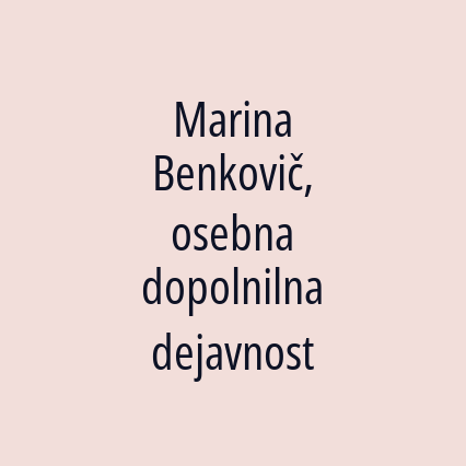 Marina Benkovič, osebna dopolnilna dejavnost - Logotip