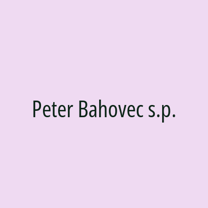 Peter Bahovec s.p. - Logotip