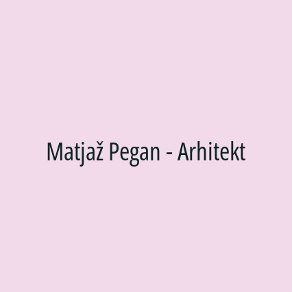 Matjaž Pegan - Arhitekt - Logotip